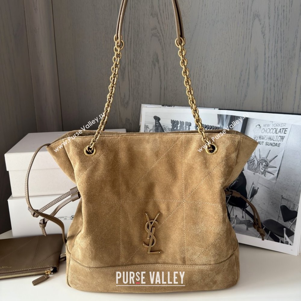 Saint Laurent Jamie Shopping Small Bag in Suede Brown 2025 Top Quality (HONGD-25080104)