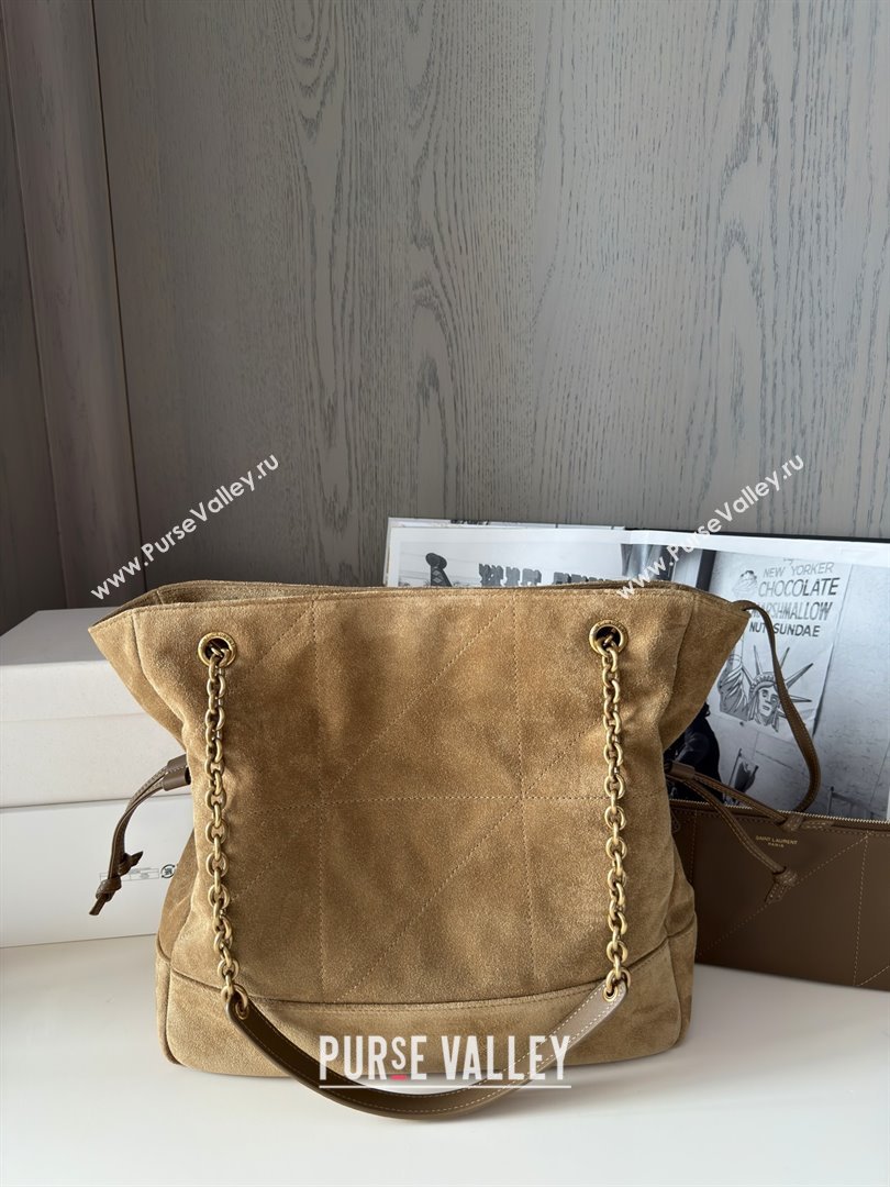 Saint Laurent Jamie Shopping Small Bag in Suede Brown 2025 Top Quality (HONGD-25080104)