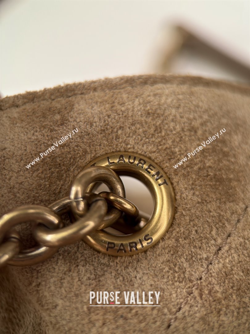 Saint Laurent Jamie Shopping Small Bag in Suede Brown 2025 Top Quality (HONGD-25080104)