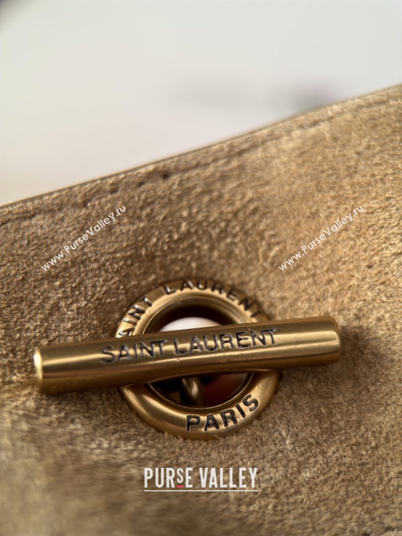 Saint Laurent Jamie Shopping Small Bag in Suede Brown 2025 Top Quality (HONGD-25080104)