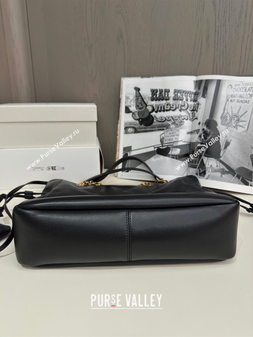 Saint Laurent Jamie Shopping Small Bag in Lambskin Black 2025 Top Quality (HONGS-25080102)