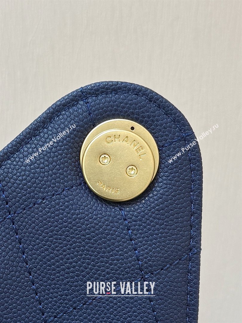 Chanel 25 Small Handbag in Grained Calfskin AS5293 Deep Blue 2025 Top Quality (SHUNY-25080403)