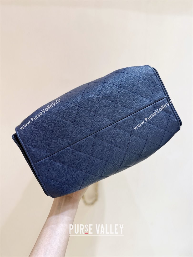 Chanel 25 Small Handbag in Grained Calfskin AS5293 Deep Blue 2025 Top Quality (SHUNY-25080403)