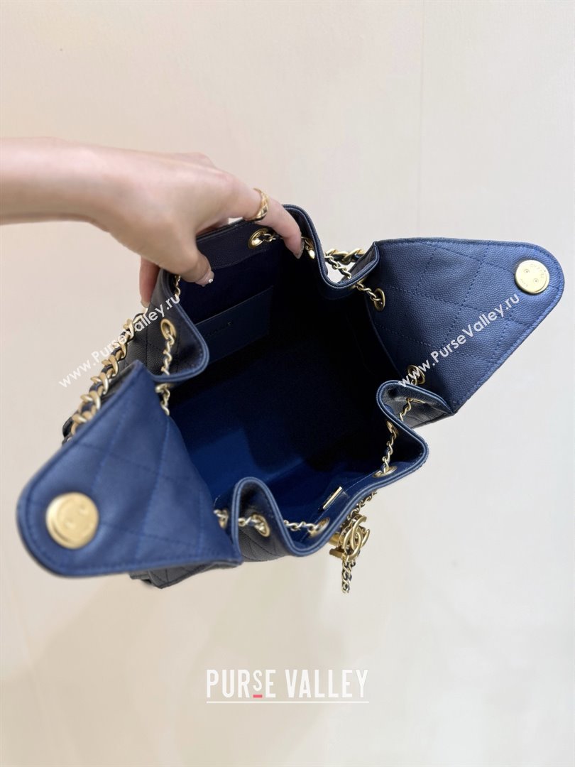 Chanel 25 Small Handbag in Grained Calfskin AS5293 Deep Blue 2025 Top Quality (SHUNY-25080403)
