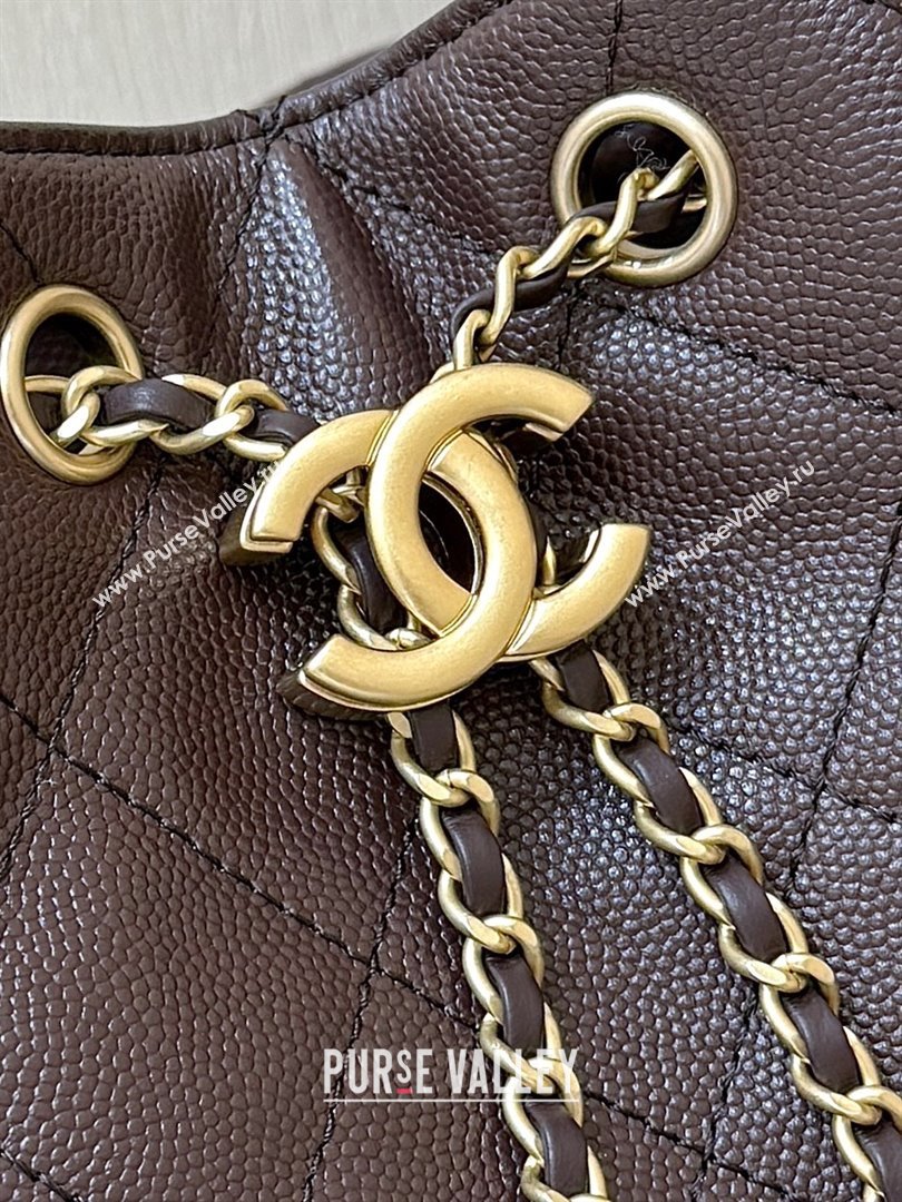Chanel 25 Small Handbag in Grained Calfskin AS5293 Dark Coffee 2025 Top Quality (SHUNY-25080401)
