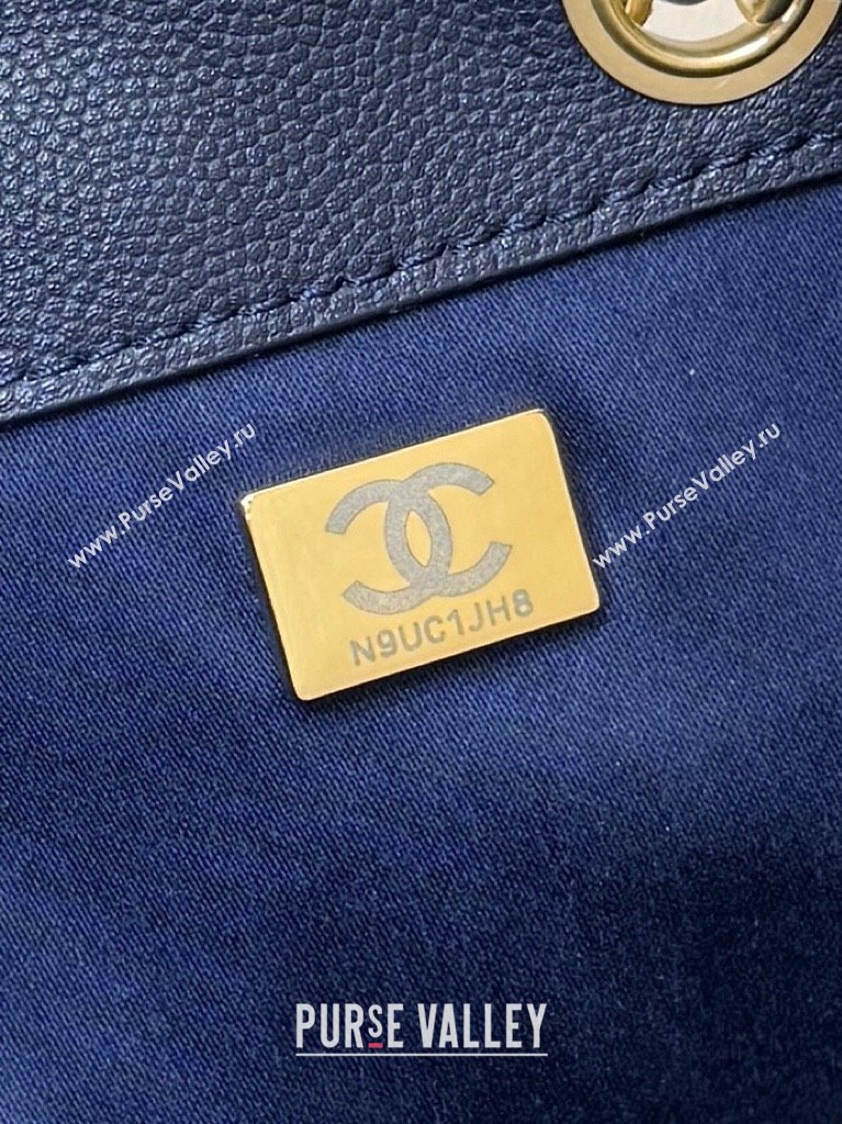 Chanel 25 Small Handbag in Grained Calfskin AS5293 Deep Blue 2025 Top Quality (SHUNY-25080403)