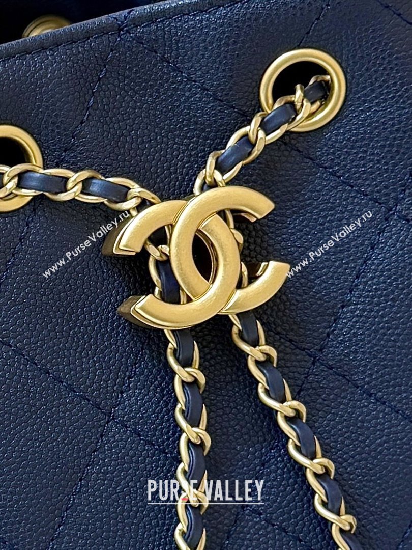 Chanel 25 Small Handbag in Grained Calfskin AS5293 Deep Blue 2025 Top Quality (SHUNY-25080403)