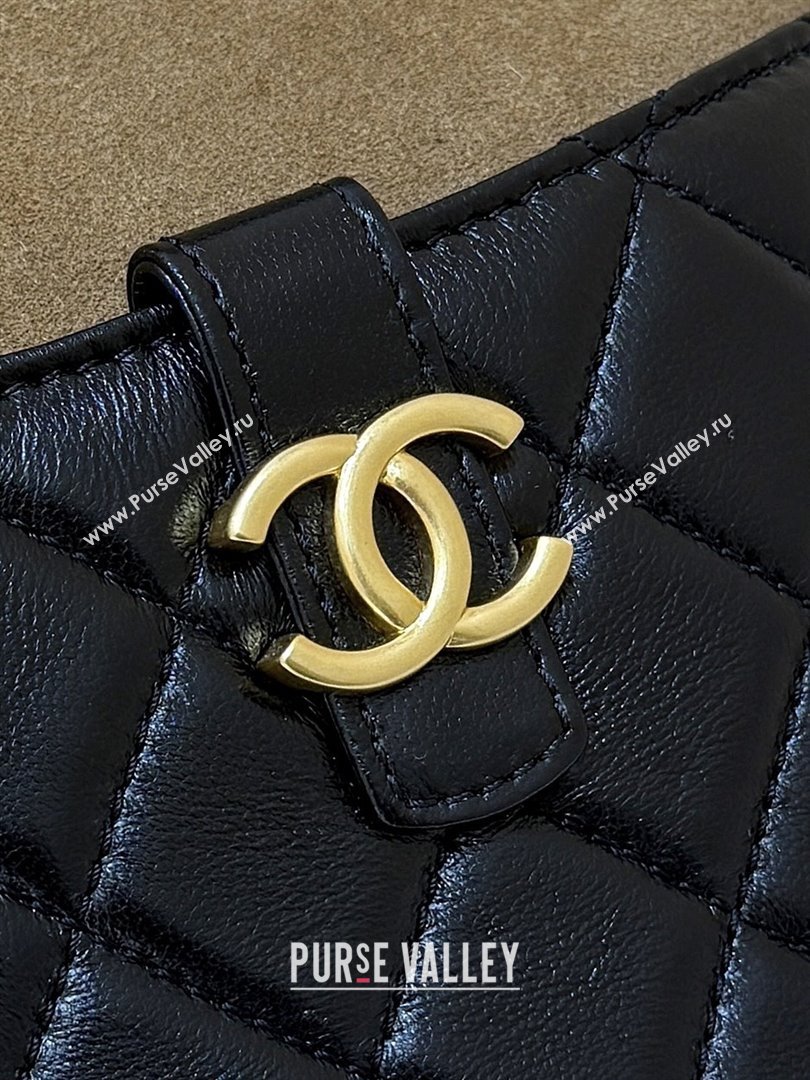 Chanel Suede Lambskin Clutch with Chain AP4742 Black/Brown 2025 Top Quality (SHUNY-25080405)