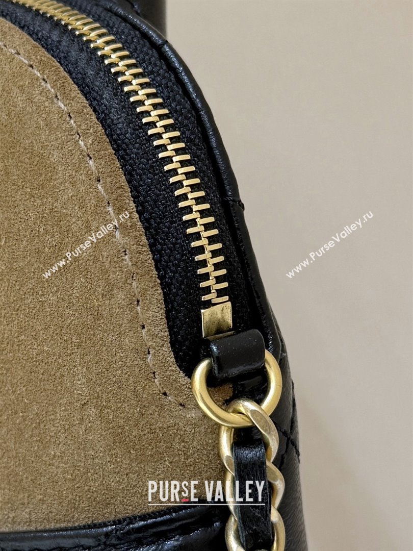 Chanel Suede Lambskin Clutch with Chain AP4742 Black/Brown 2025 Top Quality (SHUNY-25080405)