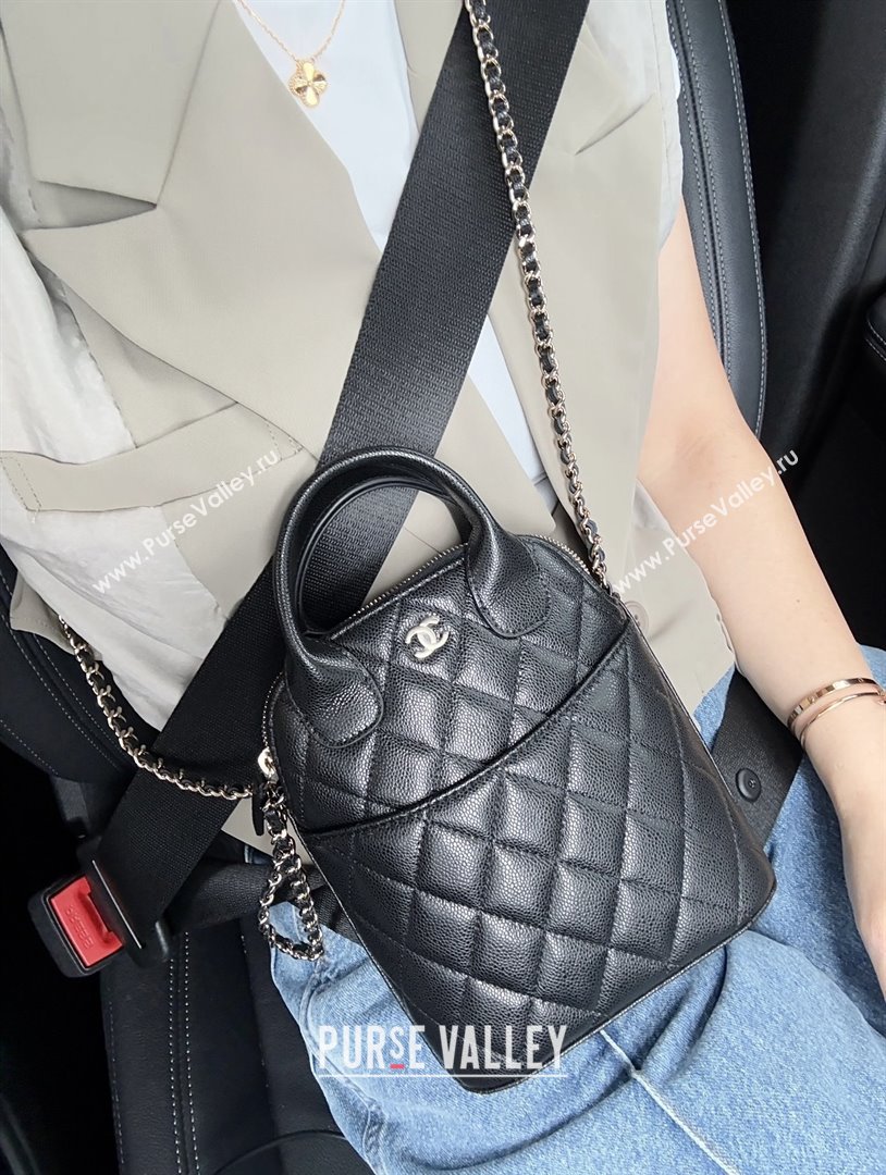 Chanel Grained Calfskin Clutch with Chain AP4742 Black 2025 Top Quality (SHUNY-25080406)