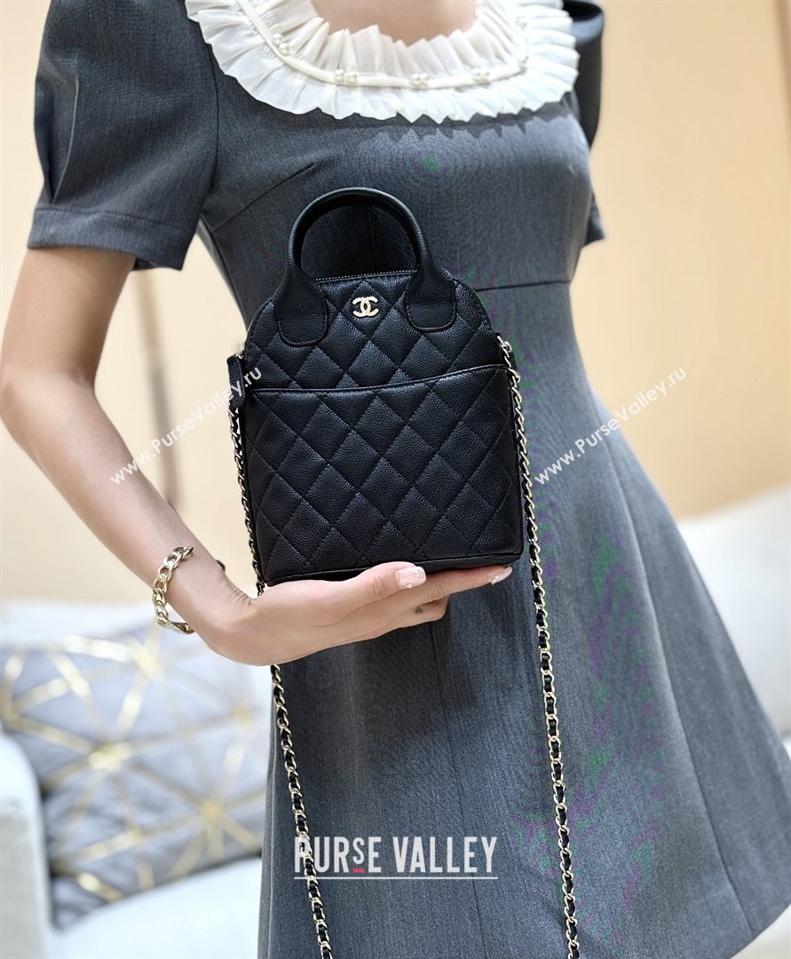 Chanel Grained Calfskin Clutch with Chain AP4742 Black 2025 Top Quality (SHUNY-25080406)