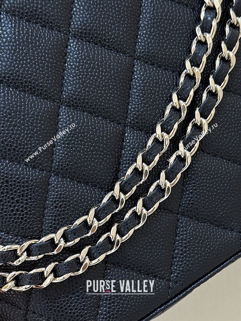 Chanel Grained Calfskin Clutch with Chain AP4742 Black 2025 Top Quality (SHUNY-25080406)