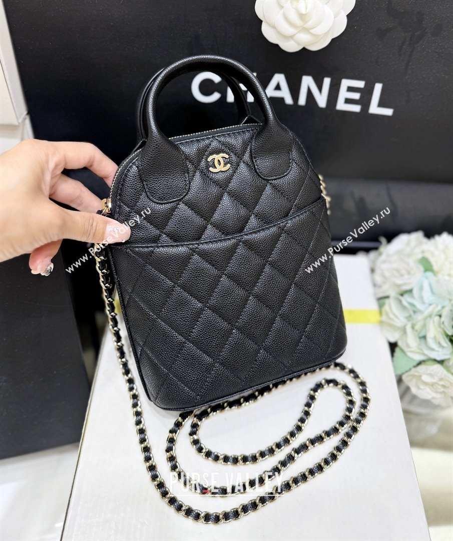 Chanel Grained Calfskin Clutch with Chain AP4742 Black 2025 Top Quality (SHUNY-25080406)