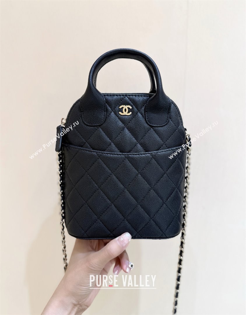 Chanel Grained Calfskin Clutch with Chain AP4742 Black 2025 Top Quality (SHUNY-25080406)