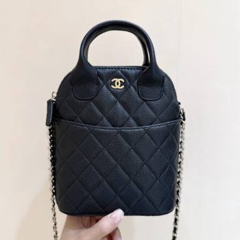 Chanel Grained Calfskin Clutch with Chain AP4742 Black 2025 Top Quality (SHUNY-25080406)