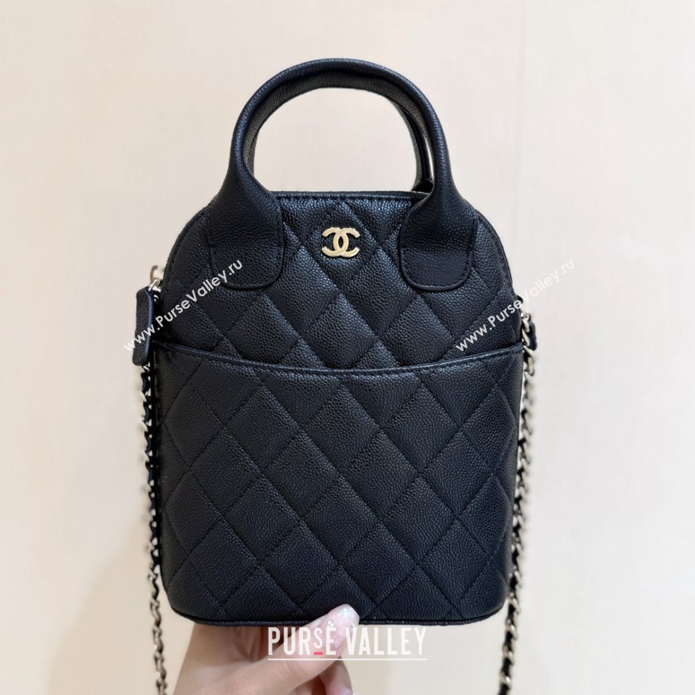 Chanel Grained Calfskin Clutch with Chain AP4742 Black 2025 Top Quality (SHUNY-25080406)