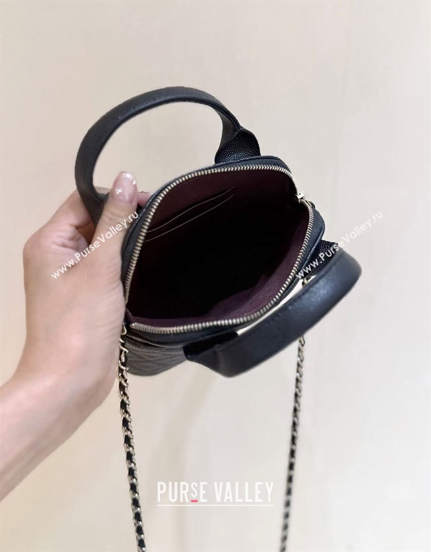 Chanel Grained Calfskin Clutch with Chain AP4742 Black 2025 Top Quality (SHUNY-25080406)