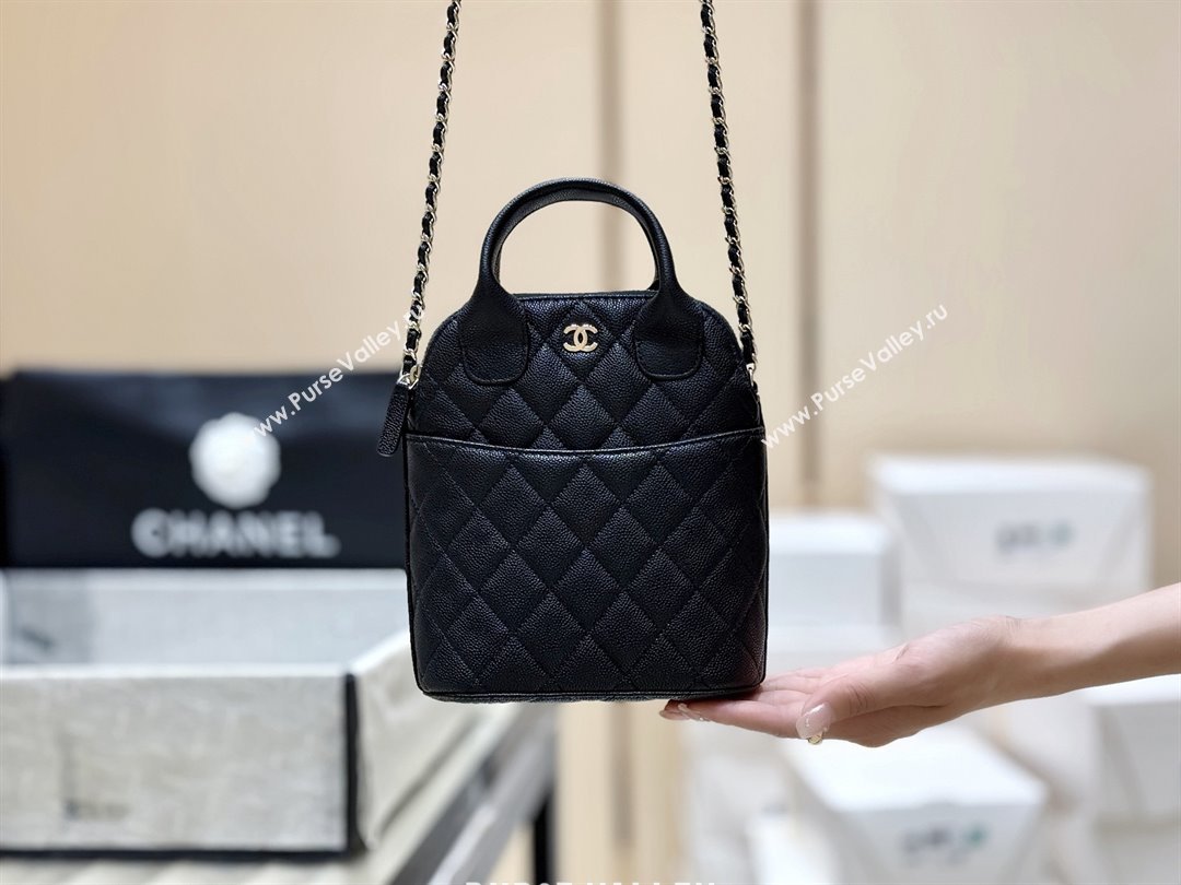 Chanel Grained Calfskin Clutch with Chain AP4742 Black 2025 Top Quality (SHUNY-25080406)
