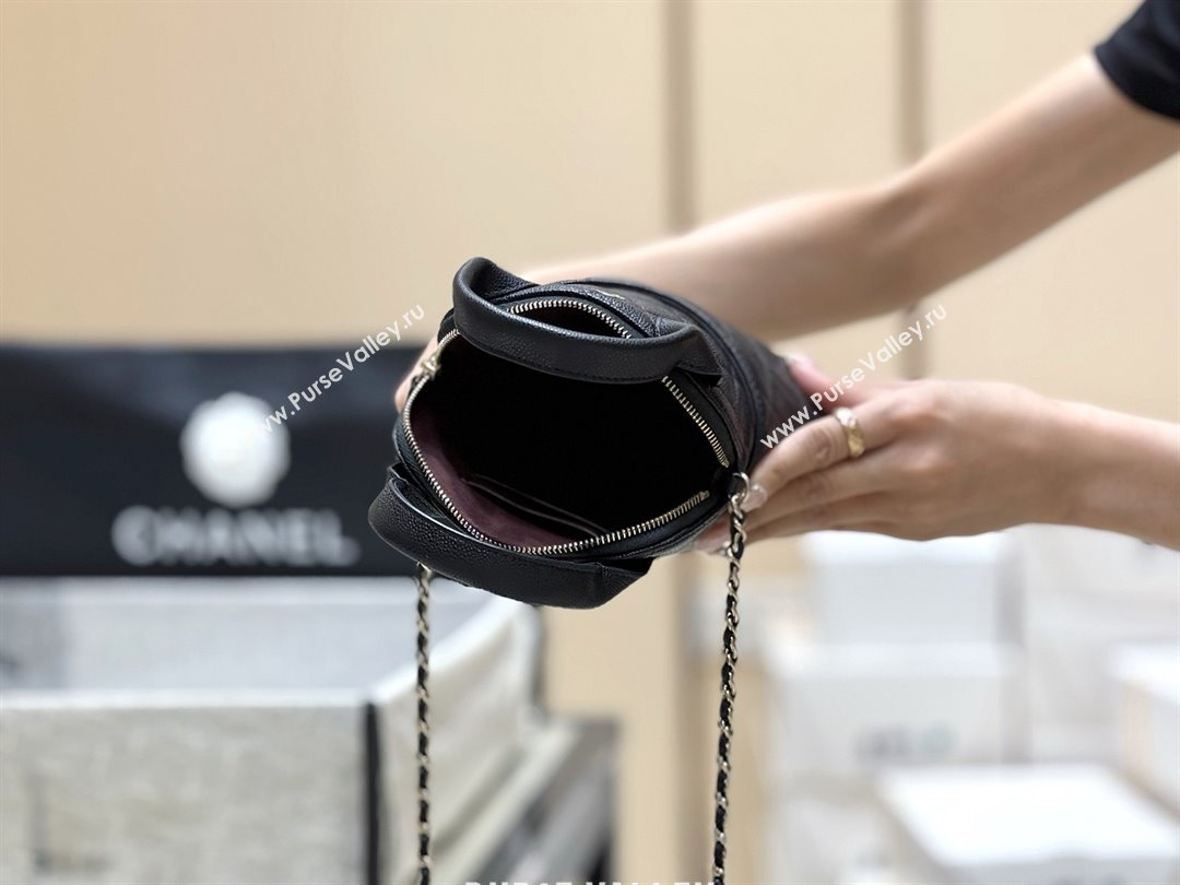 Chanel Grained Calfskin Clutch with Chain AP4742 Black 2025 Top Quality (SHUNY-25080406)