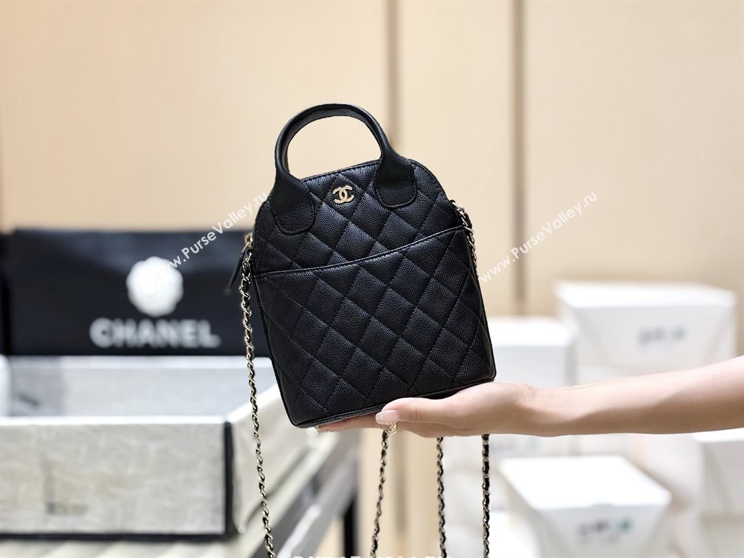 Chanel Grained Calfskin Clutch with Chain AP4742 Black 2025 Top Quality (SHUNY-25080406)