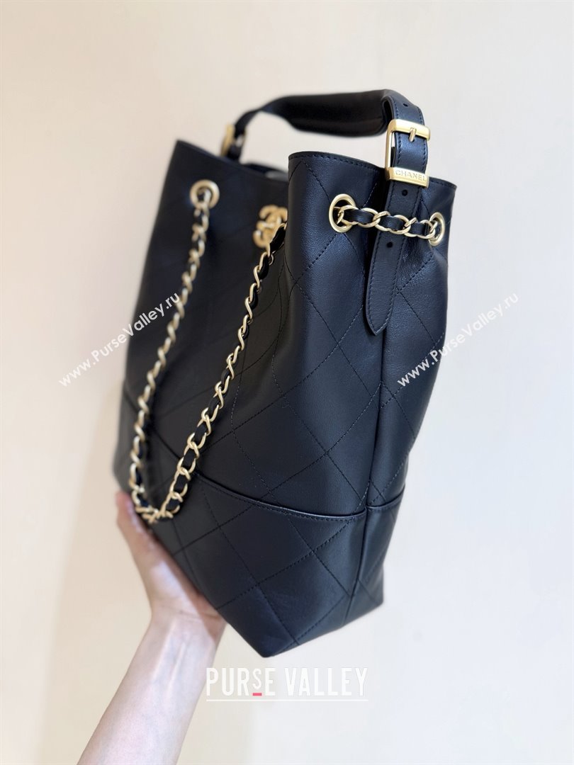 Chanel Calfskin Shopping Bag AS5636 Black 2025 Top Quality (SHUNY-25080408)