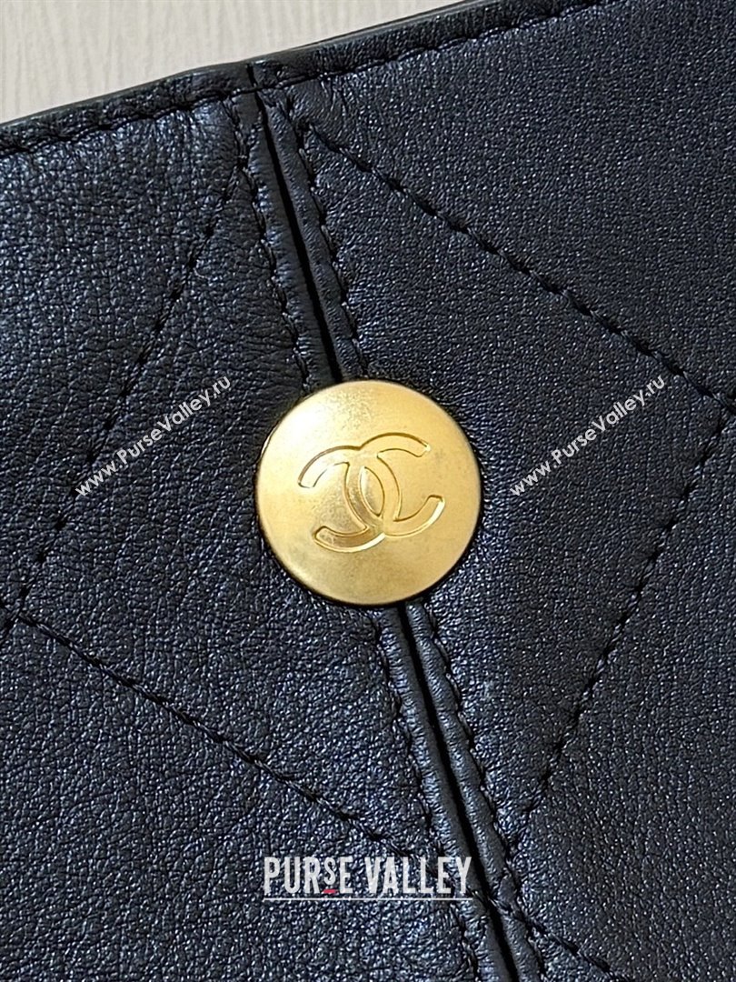 Chanel Calfskin Shopping Bag AS5636 Black 2025 Top Quality (SHUNY-25080408)