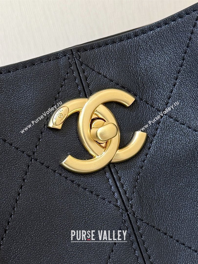 Chanel Calfskin Shopping Bag AS5636 Black 2025 Top Quality (SHUNY-25080408)