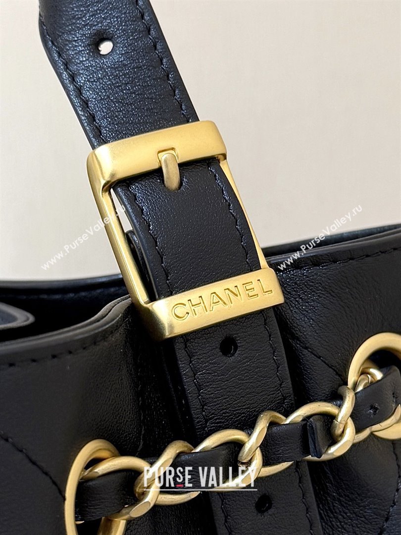 Chanel Calfskin Shopping Bag AS5636 Black 2025 Top Quality (SHUNY-25080408)