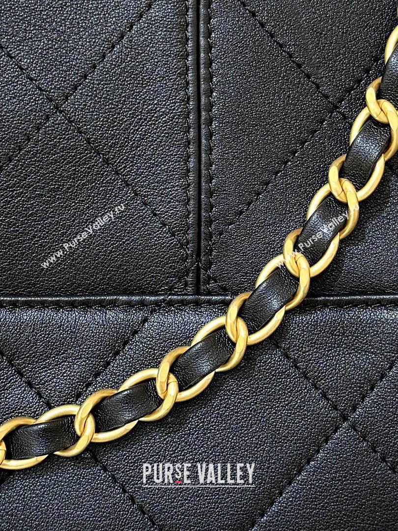Chanel Calfskin Shopping Bag AS5636 Black 2025 Top Quality (SHUNY-25080408)