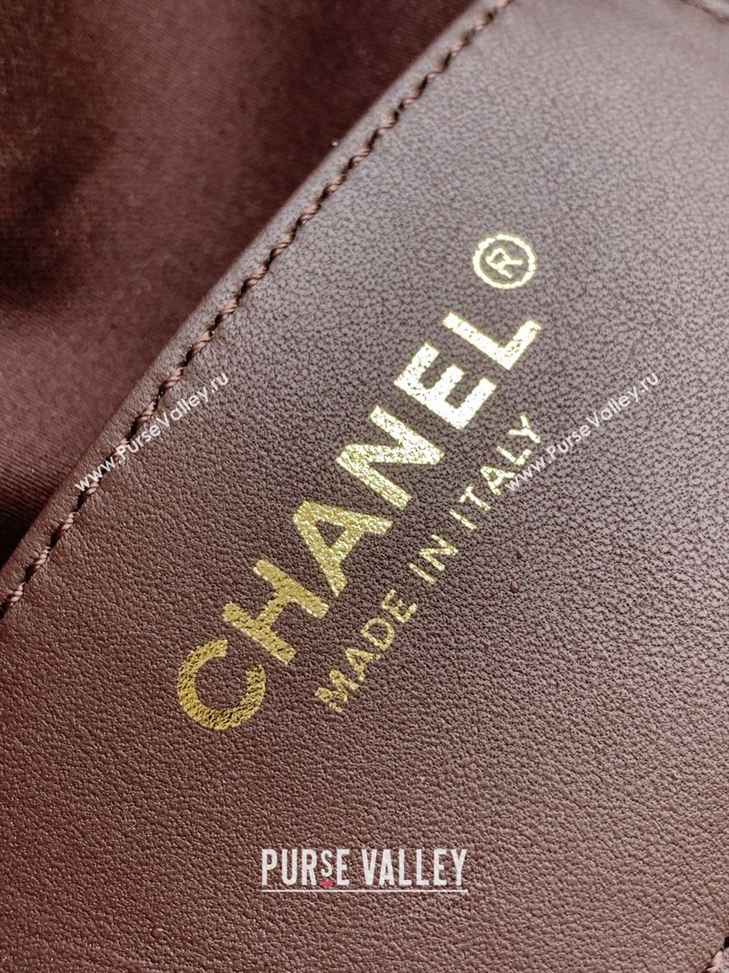 Chanel 25 Small Handbag in Grained Calfskin AS5293 Dark Coffee 2025 (YEZI-25080402)