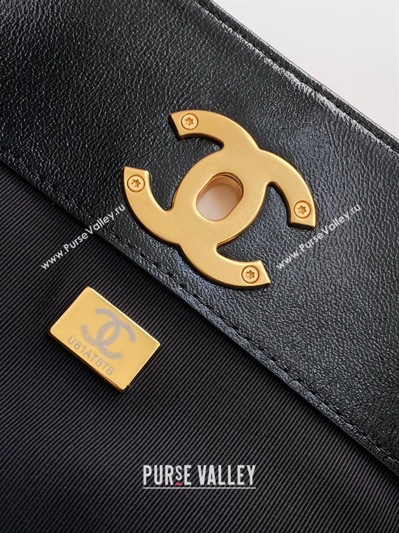 Chanel Suede Calfskin Lambskin Shopping Bag AS5636 Black/Brown 2025 (AFEI-25080412)