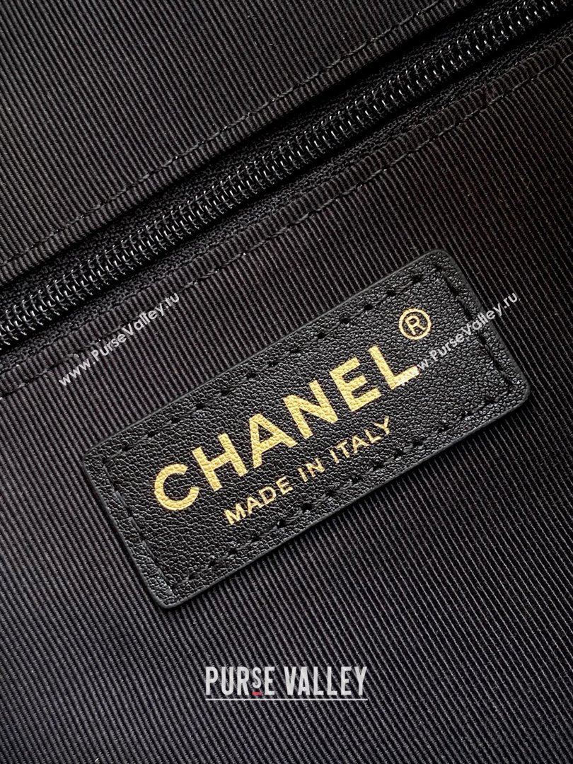 Chanel Suede Calfskin Lambskin Shopping Bag AS5636 Black/Brown 2025 (AFEI-25080412)