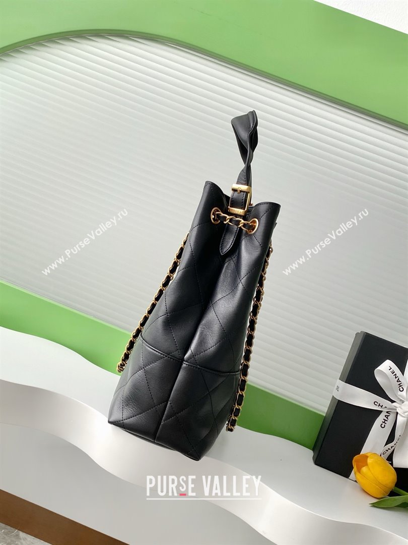 Chanel Calfskin Shopping Bag AS5636 Black 2025 (AFEI-25080410)
