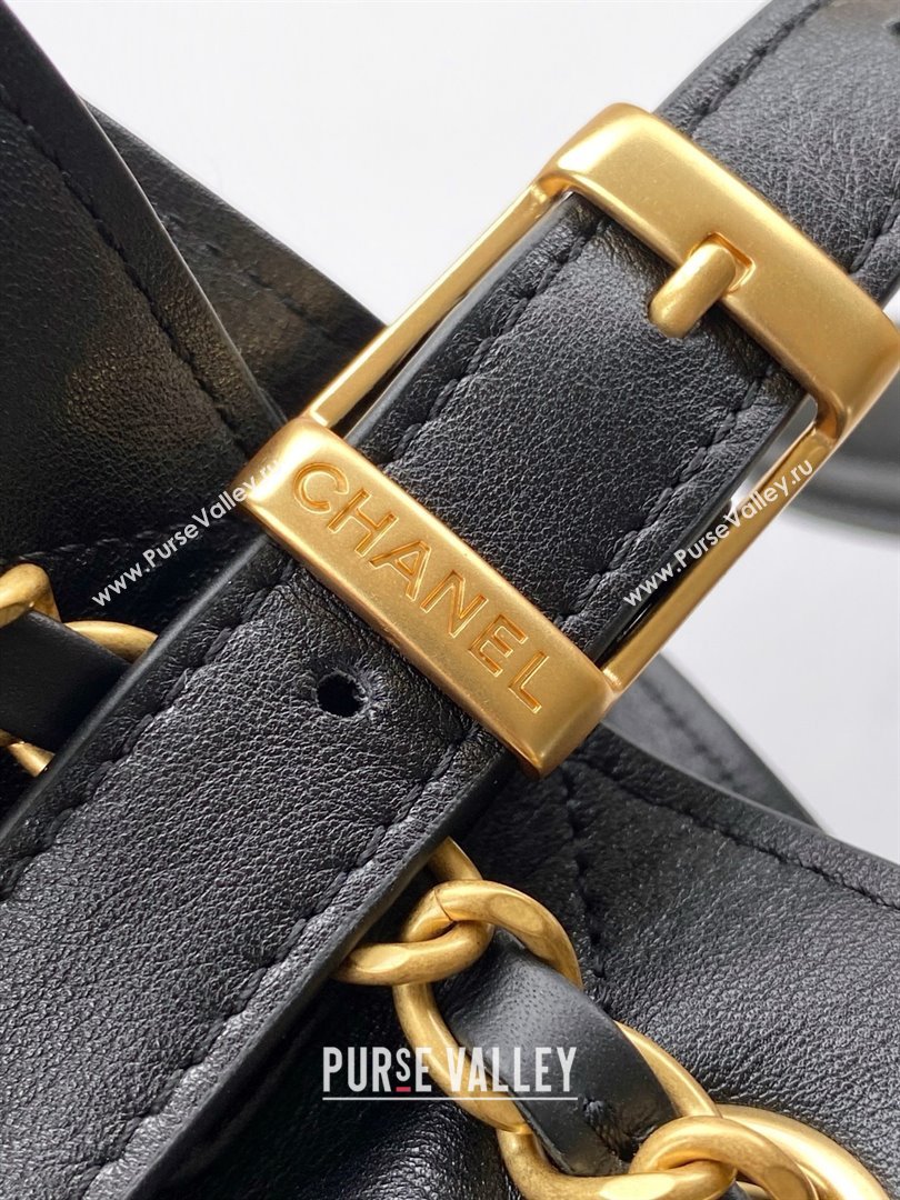 Chanel Calfskin Shopping Bag AS5636 Black 2025 (AFEI-25080410)