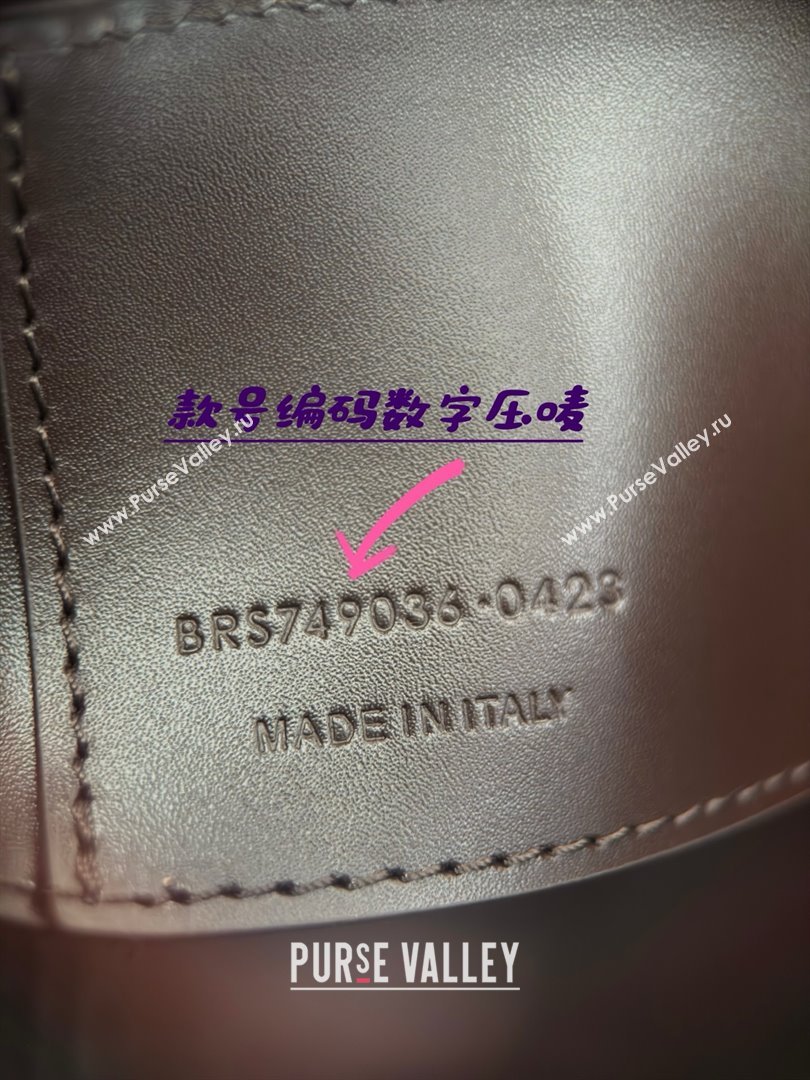 Saint Laurent Le 37 Small Bucket bag in Shiny Leather 749036 Coffee Red 2025 Top Quality (HONGS-25080507)