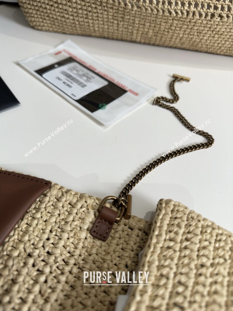 Saint Laurent Icare Tote Bag in Raffia Straw 772191 Beige 2025 Top Quality (HONGS-25080614)