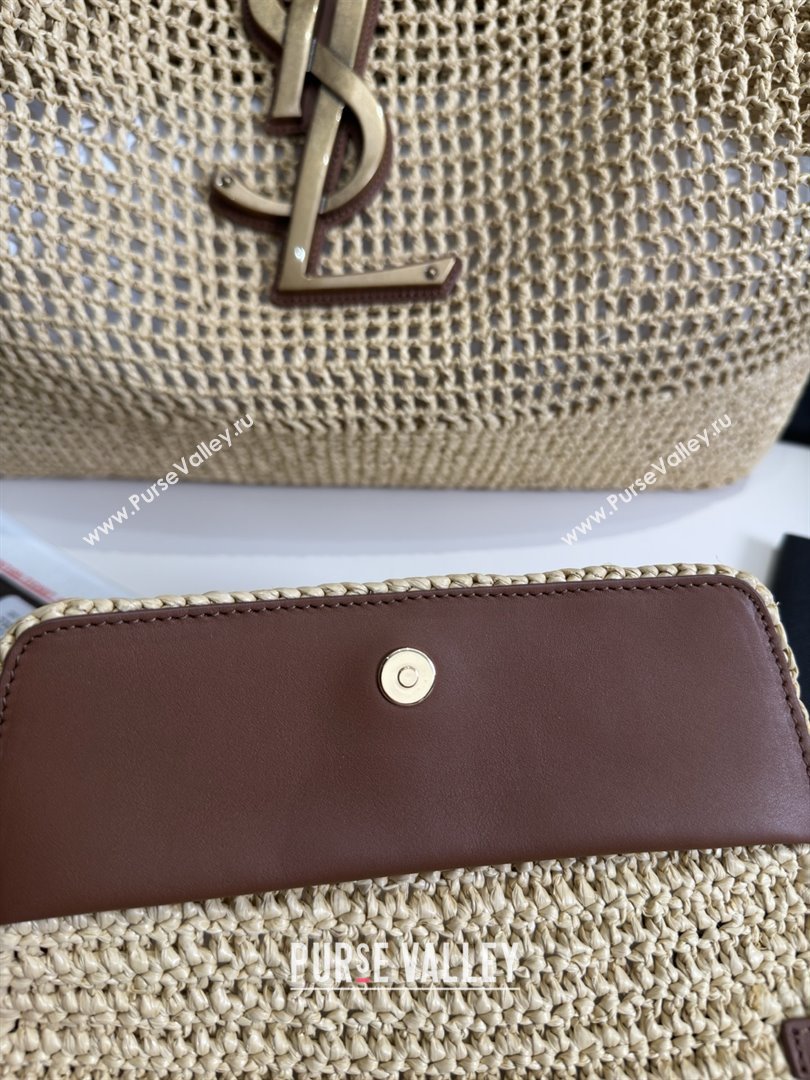 Saint Laurent Icare Tote Bag in Raffia Straw 772191 Beige 2025 Top Quality (HONGS-25080614)