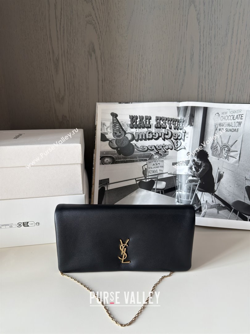 Saint Laurent Calypso Lambskin Chain Mini Bag 801712 Black 2025 Top Quality (HONGS-25080615)