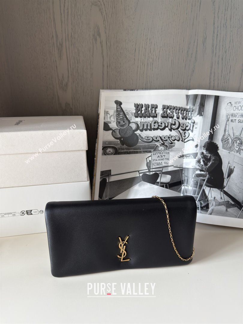 Saint Laurent Calypso Lambskin Chain Mini Bag 801712 Black 2025 Top Quality (HONGS-25080615)