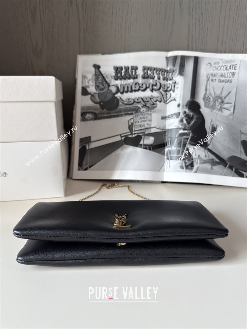 Saint Laurent Calypso Lambskin Chain Mini Bag 801712 Black 2025 Top Quality (HONGS-25080615)
