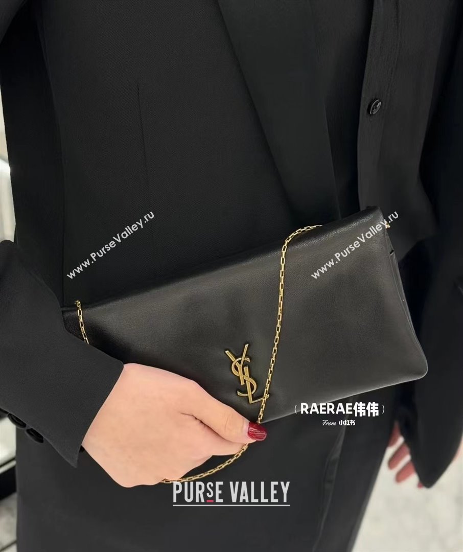 Saint Laurent Calypso Lambskin Chain Mini Bag 801712 Black 2025 Top Quality (HONGS-25080615)