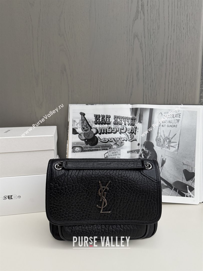 Saint Laurent Niki Baby Bag in Grained Lambskin 633179 Black 2025 Top Quality (HONGS-25080618)