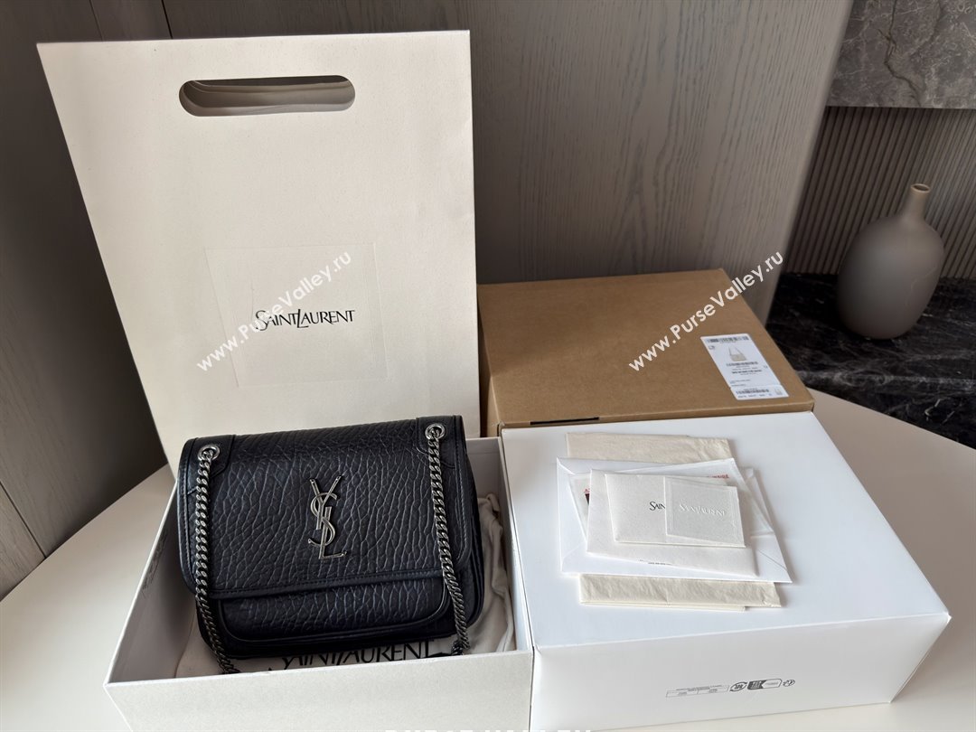 Saint Laurent Niki Baby Bag in Grained Lambskin 633179 Black 2025 Top Quality (HONGS-25080618)