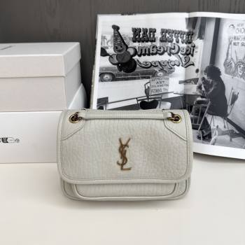 Saint Laurent Niki Baby Bag in Grained Lambskin 633179 White 2025 Top Quality (HONGS-25080619)