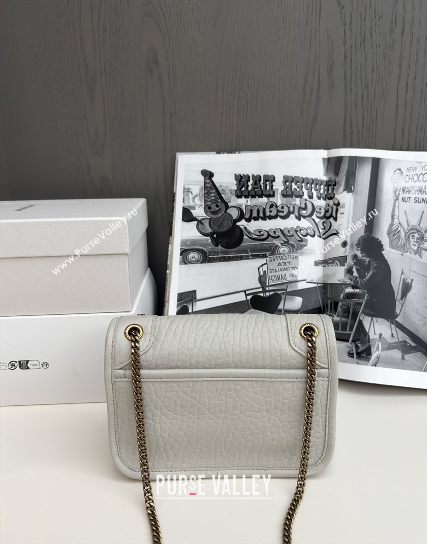 Saint Laurent Niki Baby Bag in Grained Lambskin 633179 White 2025 Top Quality (HONGS-25080619)