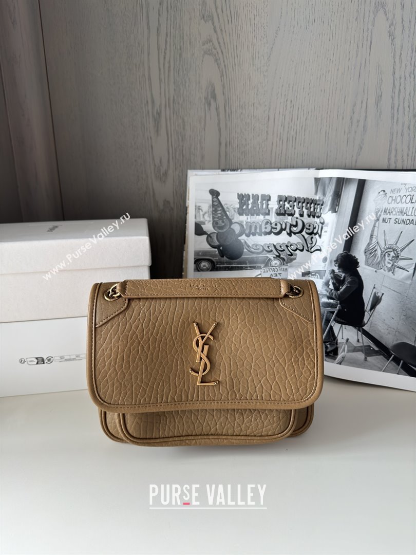 Saint Laurent Niki Baby Bag in Grained Lambskin 633179 Dark Cork 2025 Top Quality (HONGS-25080620)