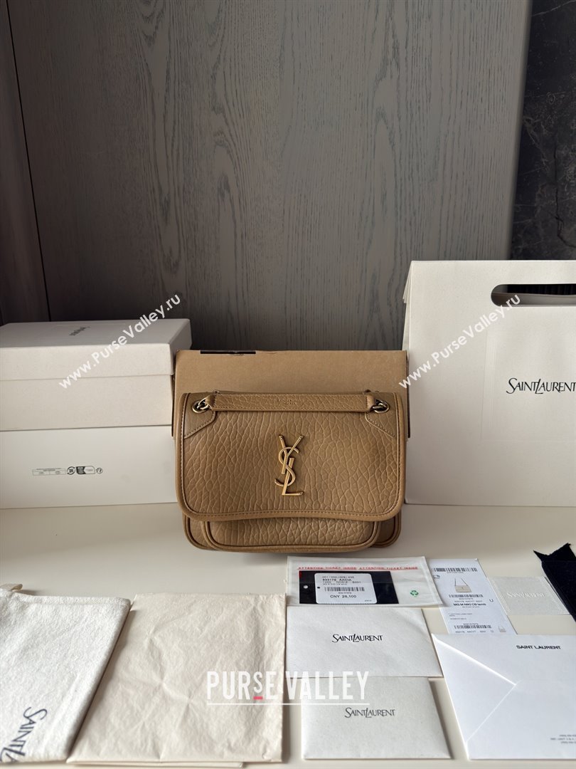 Saint Laurent Niki Baby Bag in Grained Lambskin 633179 Dark Cork 2025 Top Quality (HONGS-25080620)