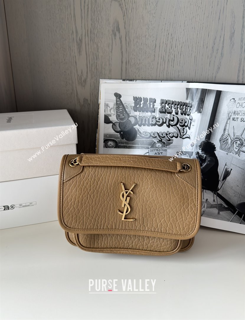 Saint Laurent Niki Baby Bag in Grained Lambskin 633179 Dark Cork 2025 Top Quality (HONGS-25080620)