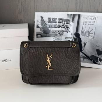 Saint Laurent Niki Baby Bag in Grained Lambskin 633179 Dark Green 2025 Top Quality (HONGS-25080621)