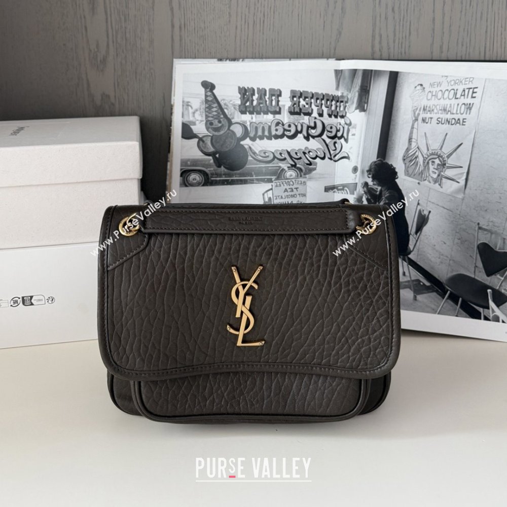 Saint Laurent Niki Baby Bag in Grained Lambskin 633179 Dark Green 2025 Top Quality (HONGS-25080621)